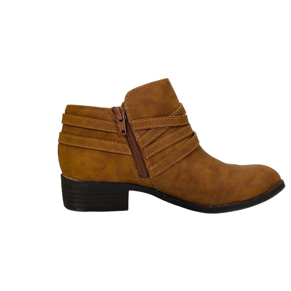 me Too - Women's Zippered Bootie - Brown - Size 5.5M - Picture 9 of 10